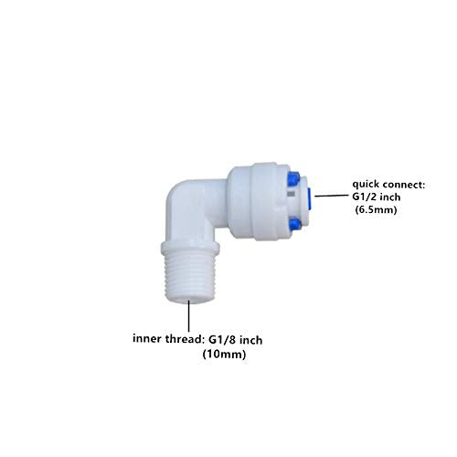 1/4" inch Tube Water Filter Float Ball Valve Adjustable Liquid Level for RO Water Reverse Osmosis System Fish Aquarium Pond Water Pump Reservoir Tank Mount Aquaculture 1 Piece
