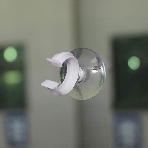 uxcell Aquarium Suction Cup Clips Airline Tube Holders Clamps for Fish Tank Clear 19mm 20Pcs - size: 19mm