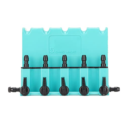 Ymiko Aquarium Check Valve, Aquarium Air Control Valve Check 5-Way Air Control Switch Gang Fish Accessories for Fish Oxygenation Pump