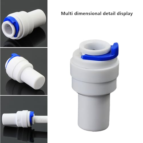 1/4" Push-Fit Tube Plug, 3 Pcs | Quick-connect plug adapter for RO reverse osmosis water filter systems, beverage dispensers & water purifiers. - size: 1/4-Inch PE Pipe Plug