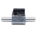 3/8″ Hose Barb Ball Valve, 304 Stainless Steel Mini Fuel Shut Off Valve,Heater Hose Shut Off Valve for Water Gas Fuel Drip Irrigation and Aquariums - size: 3/8″ Hose Barb