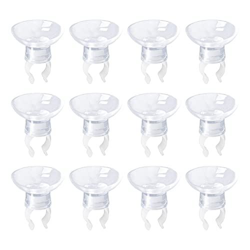 MroMax Aquarium Suction Cup Clips Airline Tubing Hose Heater Clips Clamps Holder for Fish Tank Clear 7mm to 11mm 12Pcs - size: 12pcs 7mm to 11mm