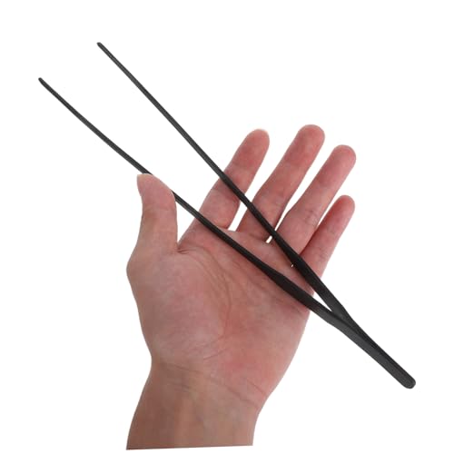 Milisten 4pcs Fish Tank Tweezers Set Stainless Steel Aquarium Grabber Tools Long Reach Precision Tips for Aquascaping Fish Farming Reptile Feeding