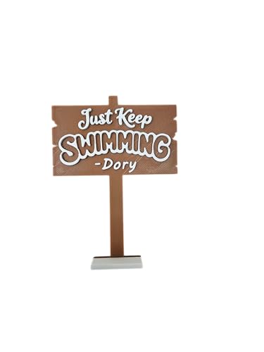 Funny Fish Tank Decor: Just Keep Swimming Aquarium Decor