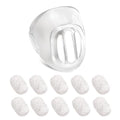 Elbow Cover & Diffusers Compatible with Fisher & Paykel Eson Nasal CPAP Mask, Diffuser Filters Replacement for Fp400Hc228 F & P Eson Pilario Q, 1 Elbow Cover + 10 Filters