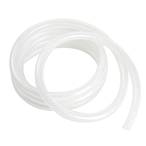 5/8’’ ID × 7/8’’ OD - 10 ft Clear Braided Hose Plastic Vinyl Tubing, High Pressure Flexible Reinforced PVC Tube for Transfer Water Air Oil, BPA Free & Non-Toxic - size: 5/8'' I.D., style: 10 FT