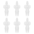 PATIKIL Hose Barb Reducer, 6 Pcs 1/4" to 1/8" Hose ID Connectors Joint Plastic Pipe Fitting Splicer Mender Union Adapter for Air Water Fuel Gas Aquarium, White