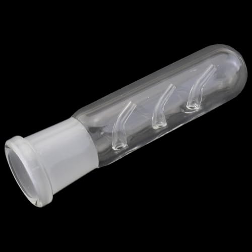DGZZI Three Holes Transparent Glass Plankton Trap Aquarium Cleaning Supplies Fish Tank Catcher