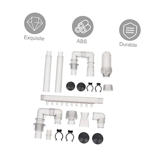 1Set Replacement Water Tube for Aquarium Plastic Inflow Outflow Tubing Accessory for Fish Tanks Lightweight and Compact Design for Easy Use and Storage