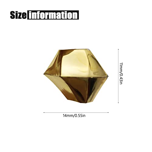 Fake Crushed Ice Cubes, Vase Fillers, 650 Pcs Golden Reusable Artificial Ice Cubes for Wedding Decor - color: Gold-11*14mm-650pcs