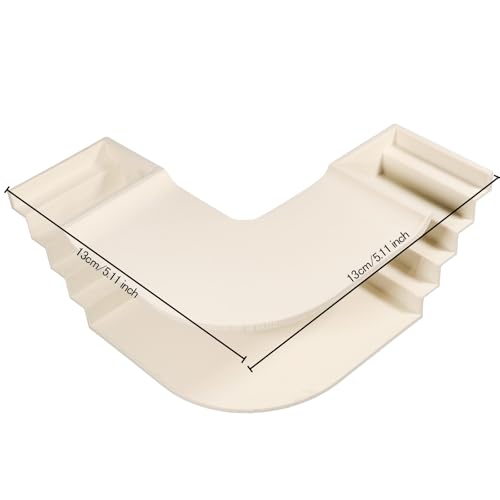Aquarium Undergravel Fish Tunnel Cave, White, Modern Resin Fish Hide for Aquarium Hideout (Style 2) - color: White, style: Style 2