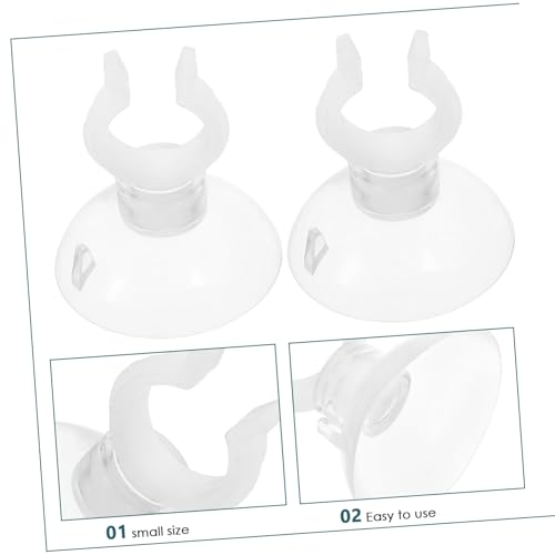 Toddmomy 20pcs Aquarium Cup Tubes Clips Fish Tank Water Hose Holders Tubing Clips for Secure Fixation for Aquariums Easy Installation