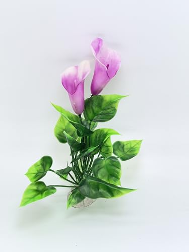2X Artificial Aquarium Plants, Flower Craft Silk Plastic Decoration | Silk & Plastic Material, Flower Decoration, Aquatic Waterweed Design, Craft Quality