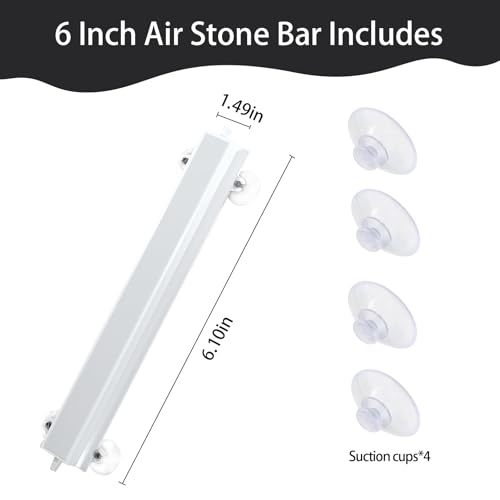 150mm Air Stone Bar for Aquarium - Nano Bubble Oxygen Diffuser with High Dissolution Rate - Quiet & Durable Air Pump Accessory