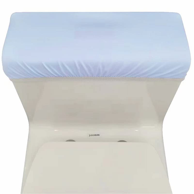 Madeals Velvet Toilet Tank Cover Soft and Absorbent, Comfortable Bathroom Toilet Tank Lid to Fit Different Sizes of Toilet Tank Sky Blue - color: Sky Blue