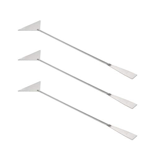 Utoolmart Substrate Spatula Stainless Steel Aquarium Fish Tank Aquatic Plants Tool 3 pcs - size: 3pcs