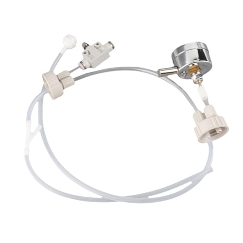 DIY CO2 Generator System Kit for Aquarium, White Professional Plant System with Tube Valve Gauge Bottle for Moss