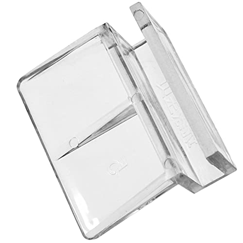 MEETOOT 4pcs Acrylic Fish Tank Bracket - 5mm Aquarium Support Tools, Clear Glass Cover Clip Holder