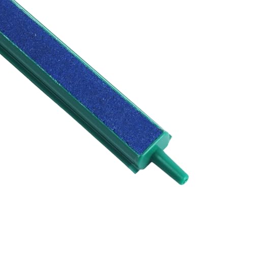 Saim 16 inch Aquarium Air Stone Bar, Bubbles Release Oxygen Diffuser Bar, Fish Tank Mineral Air Bubble Air Stone Bar (Green - Blue) with 20ft Clear Airline Tubing - size: 1 Pcs Air Stone + 1 Pcs 20ft Air Line