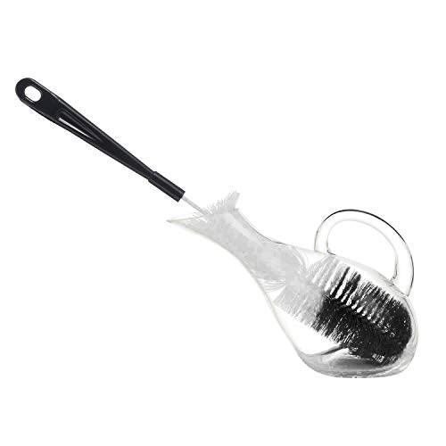 ALINK 3-Pack Long Black Bottle Cleaning Brush for Narrow Neck Beer/Wine/Flask/Thermos/Sport Well, Brewing Bottle Cleaner, 16 Inches - color: Black