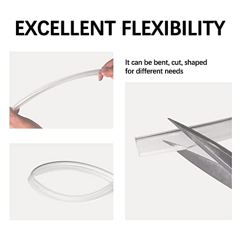Eoiips PVC Vinyl Tubing, 5/8" ID x 3/4" OD Plastic Industrial Grade Lightweight Clear Hybrid PVC Hose Tube BPA Free Air Hose Line, 25FT - size: 5/8" ID, style: 25FT