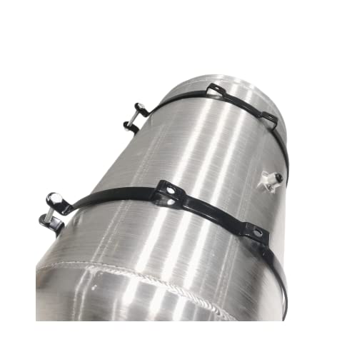 JSD 11.63 Gallons 12"x24" Aluminum Spun Round Gas Tank Fuel Tank End Fill 3/8" NPT Outlet-Off-road,rat rod, mini bike,go kart - size: 12" x 24"