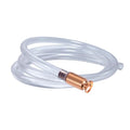 TTFLEX 10 FT Shaker Siphon Hose with 1/2'' Copper Valve, Syphon Hose for Gasoline, Oil, Diesel, Fuel, Water, Liquid Self Priming Shaker Siphon Hand Pump Tube - size: 10 FT