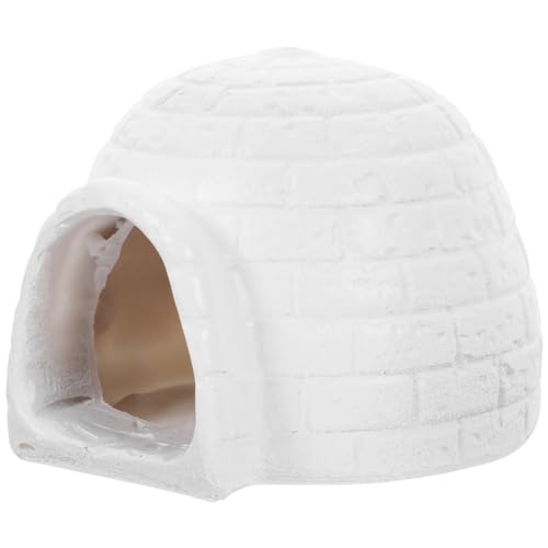 Igloo Aquarium Decorations Mini Igloo Figurine Simulated Ice House Model Fish Tank Hideout House Breeding Cave Betta Fish Hideout Fish Tank Ornaments