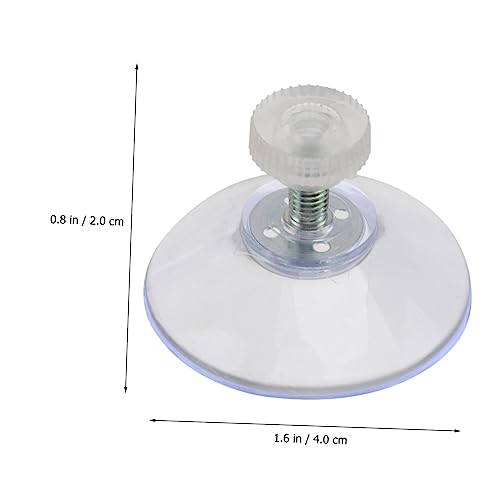 PRETYZOOM 10PCS Powerful Suction Cup with Gland Nut Adjustable Screw Suckers for Glass Surface Suitable for Furniture and Home Use