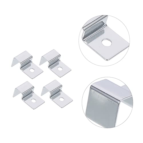 MERRYHAPY 4pcs Lid Support Racks for Fish Tanks Practical Aquarium Cover Clips for Heat Preservation Compatible Turtle and Pet Glass Tanks Elegant Design for Various Aquariums