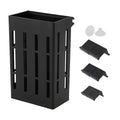 Aquarium Plant Holder, Fish Tank Plant Holder, Aquarium Plant Holder with Hooks and Suction Cups, Aquarium Plant Pots for Hanging Plants and Plant Cultivation, Black, 1 Set - color: Black