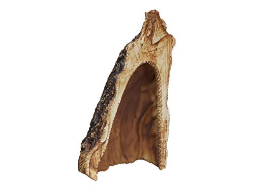 Plecoceramics Aquarium Cave - Ceramic Betta Fish Tank Decor - Natural Aquarium Decor - Large Reptile Hide - Fish cave Hideout - Snake Hide - Cave for Cichlids and plecos (Cave)