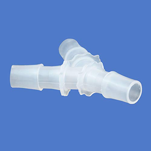 Quickun 1/2" Hose Barb Fitting Equal Barbed Y Shaped 3 Way Plastic Joint Splicer Mender Adapter Union for Air Line Tubing Pipe (Pack of 4) - size: 0.5 Inch