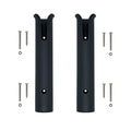 Wall Mounted Fishing Rod Holders Tubes Links Fishing Rod Holder Rack Rests (2-TUBE Black-HiUmi) - color: 2-TUBE Black-HiUmi