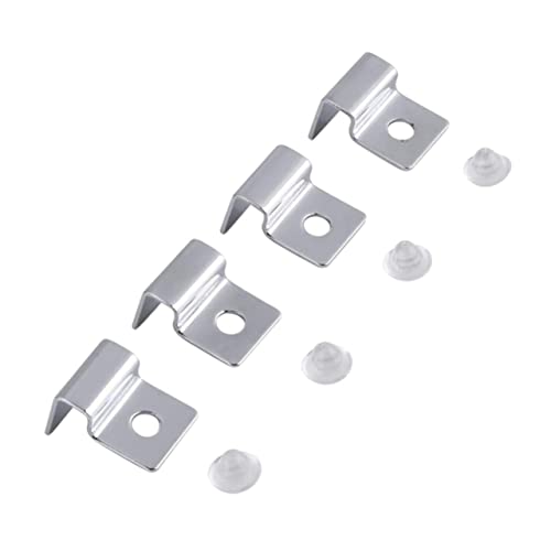 Angoily 8Pcs Stainless Steel Fish Tank Cover Support Bracket Durable Aquarium Rack for Covers Practical and Safe Fish Tank Accessories