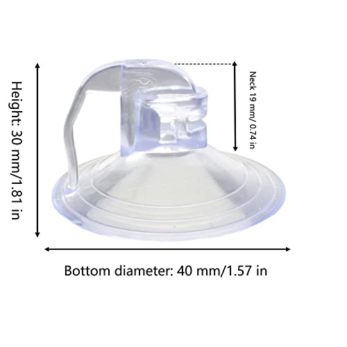 Sunshade Suction Cups 24Pcs Car Shade Windshield Suction Cups PVC Sucker for Car Shades Windows, Windshield, Kitchen, Bathroom (Clear) - color: Transparent