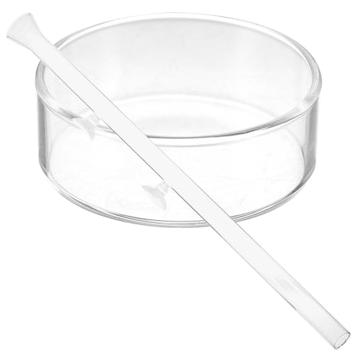 Yardwe Shrimp Feeder Tube and Feeding Dish for Aquarium Fish Tank, Glass 40cm, Aquarium Feeder Tool for Shrimp and Fish Feeding Supplies