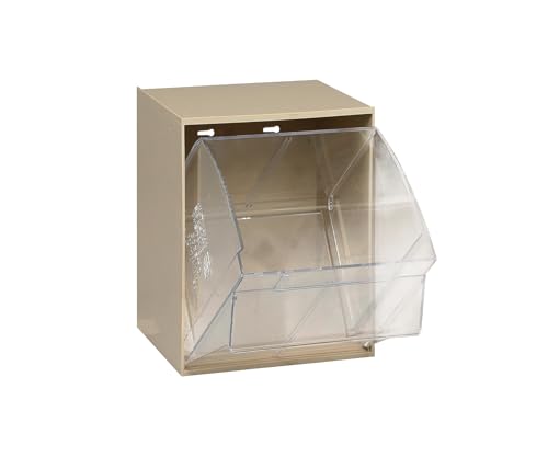 Quantum Storage Systems QTB301IV 1 Drawers Tip Out Cabinet Part Organizer Ivory 14" H x 12" W x 12" D - size: 14" H x 12" W x 12" D, style: 1 Drawers Tip Out Cabinet Ivory