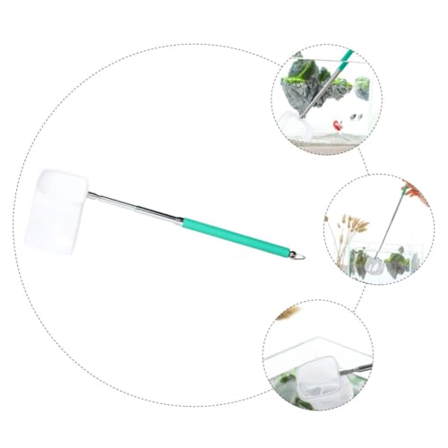 IMIKEYA Mini Stainless Steel Landing Net with Telescopic Aluminum Handle, Small Fish and Shrimp Mesh Net for Aquarium and Freshwater Fishing