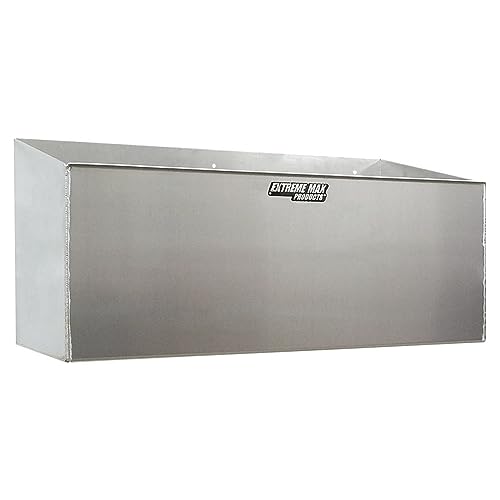Extreme Max 5001.6044 Aluminum Dual Fuel Jug Holder - Fits Two 5 Gallon Containers, Storage Organizer for Enclosed Race Trailer, Shop, Garage, Storage, 2 x 5 Gallon Jug Capacity, Silver - color: Silver, size: 2 x 5 Gallon Jug Capacity
