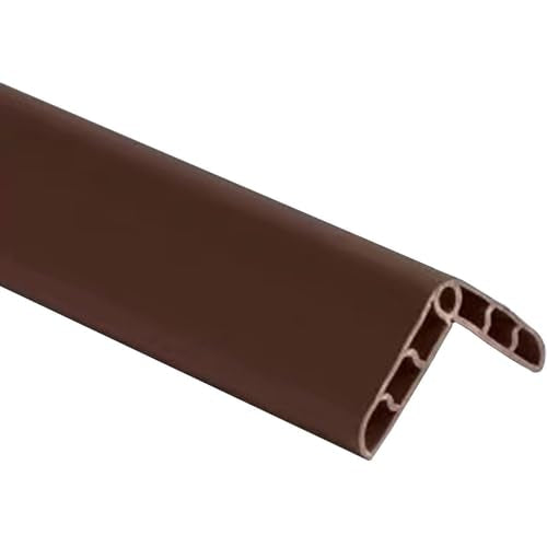 Colorful Rubber Wall Corner Guard Edge Protector,Anti-Collision Strip, Self-Adhesive Wall Guards, Safety Edge & Corner Guards, Length 3.28 ft,Brown - color: Brown