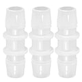 Plastic 1” hose ID Barb pipe connectors Joint Splicer Mender Adapter Union Boat Water Air Aquarium O2 Fuel (pack of 3) - size: 1 Inch, style: 3