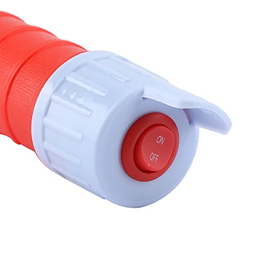 SUNGOOYUE Battery Operated Liquid Transfer Pump PE Electric Siphon Pump 3V 64cm with Bendable Suction Tube for Water Oil Transfer Fish Tank Pool Basement Use (Red) - color: Red