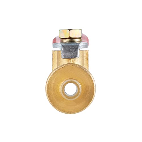 Brass Ball Valve Shut Off Switch, Tubing Fitting Straight Coupling Adapter 2pcs (1/4" Barb x 1/4" Barb) - size: 1/4" Barb x 1/4" Barb