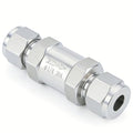 304 Stainless Steel Compression Check Valve, 1/2" OD One Way Backflow Prevention Non-Return Valve, 1pc ﻿ - size: 1/2" OD