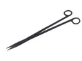 A2Z-Aquascaping Maintenance Tools Accessories,Anti-Rust Stainless Steel Tweezers Scissors Spatula for Aquarium Tank Clean, Fish Tank, Bonsai, Algae Scrapers (12" Scissors - Straight - Black) - size: 12" Scissors - Straight - Black