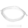 M METERXITY Vinyl Tubing 12mm ID x 14mm OD 10ft Flexible Plastic Tube with 2 Hose Ties, Lightweight Hybrid PVC Hose for Water Gardening/Airline/Aquarium Tubing [Clear] - size: 12mm ID x 10ft