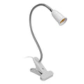 ciciglow Light Bulb Holder,Flexible Wire Neck 360° Adjustable E27 Light Socket,Light Stand with Switch 11.8In Cable Clip Lamp Clamp Light Socket Clamp Lamp Fixture for Aquarium Plant Grow and Reading