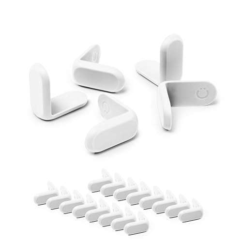 Ubbi Corner Protectors, Furniture Corner Guards for Baby and Toddlers, Baby Proof Covers, Baby Safety, White, 16 Piece Set - size: One Size, style: White Corner Protectors