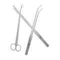 VICASKY Aquatic Plants Trimming Tool Kit Stainless Steel Scissors Tweezers and Rake Set for Aquarium Plant Care Fish Tank Maintenance and Aquascaping